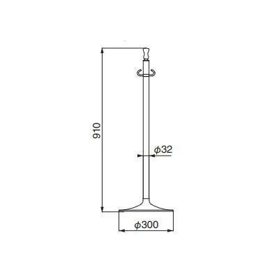フロアパーティションポール