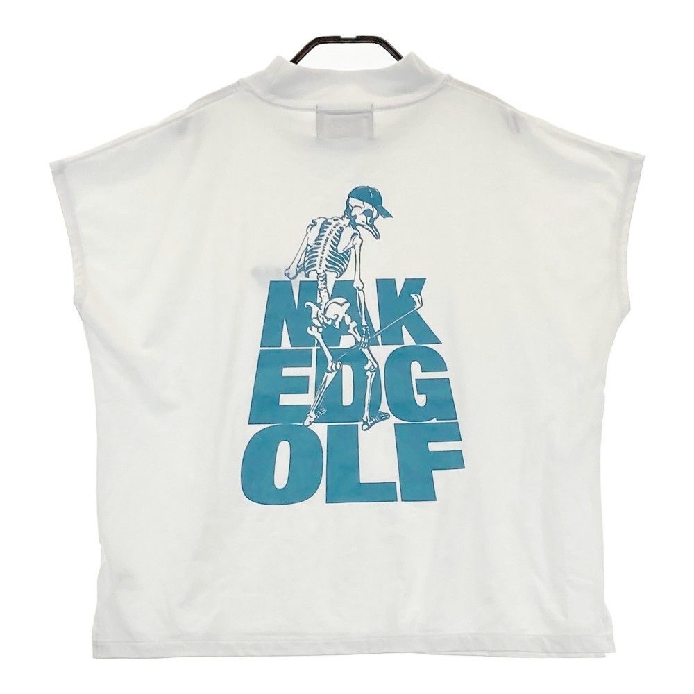 サイズ M NAKED GOLF ネイキッドゴルフ ノースリーブシャツ スカル ホワイト系 240101403597 ゴルフウェア レディース ストスト