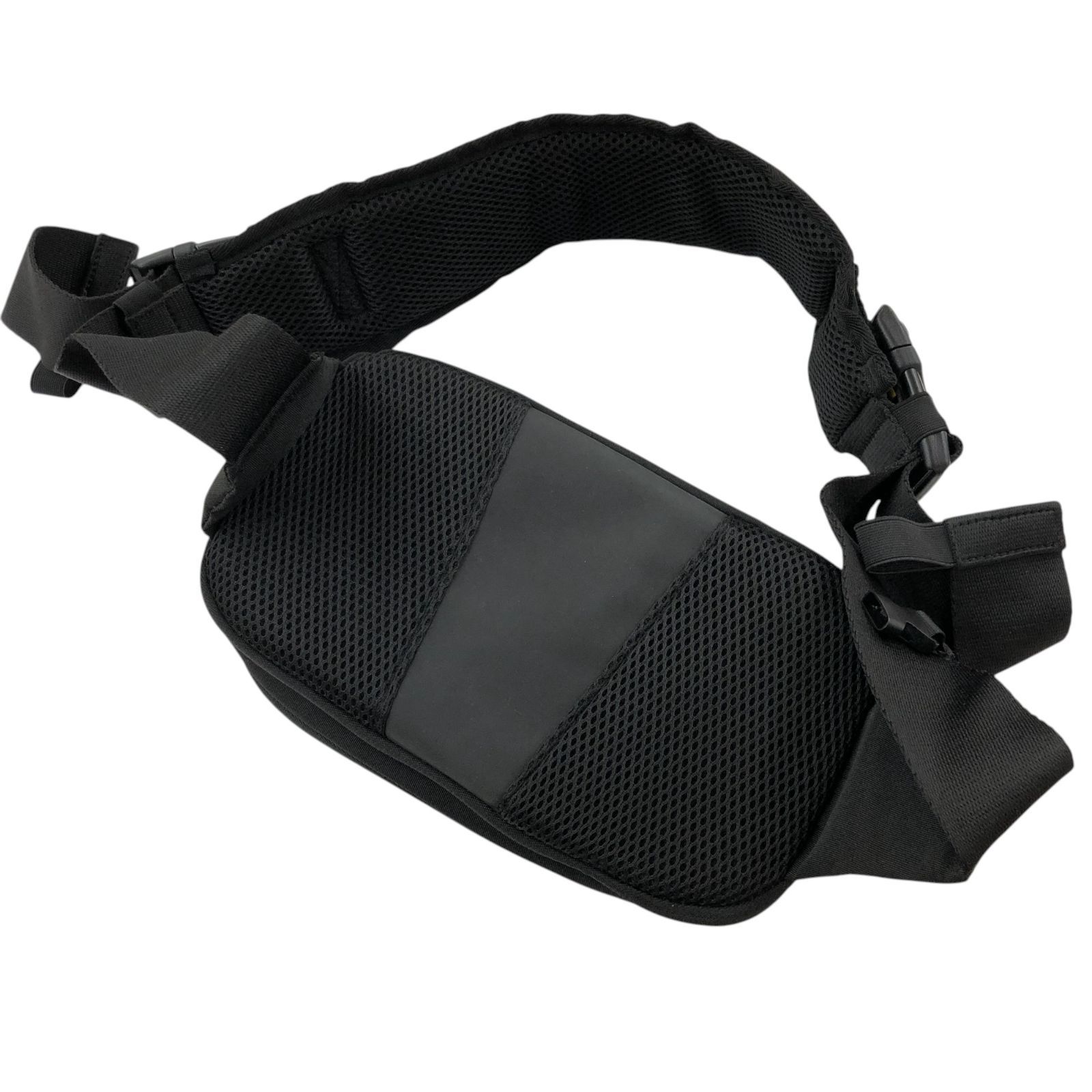 Hugoo 2way ヒップシート 抱っこ紐 ウエストポーチ ナイロン ブラック