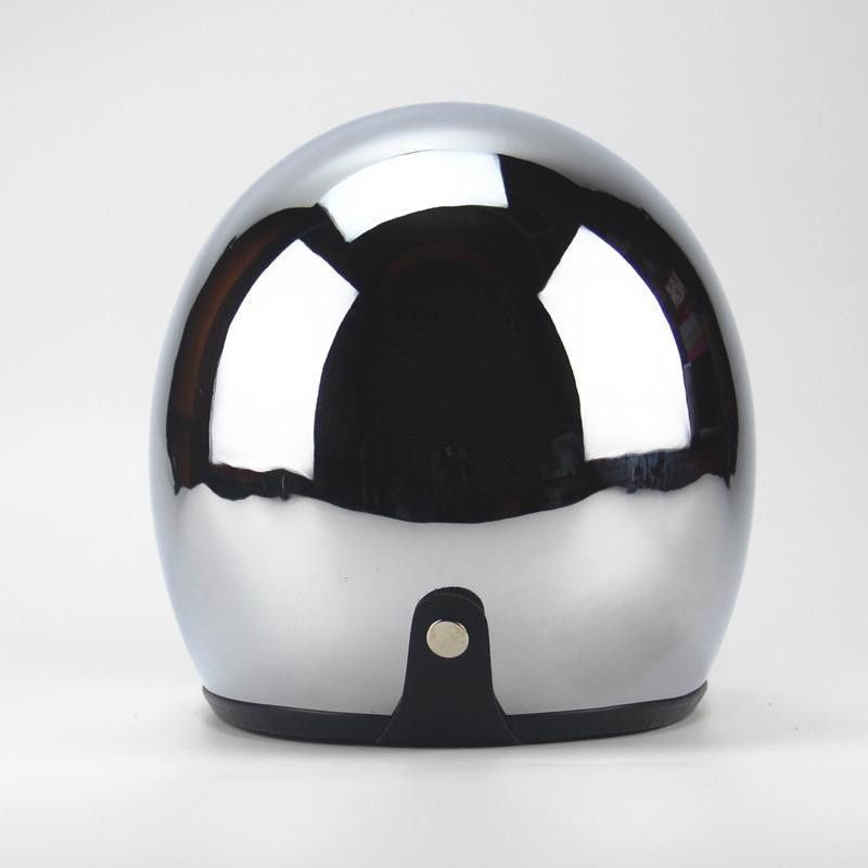 クロム ジェットヘルメット 銀色シールド付き新品 【公式通販】