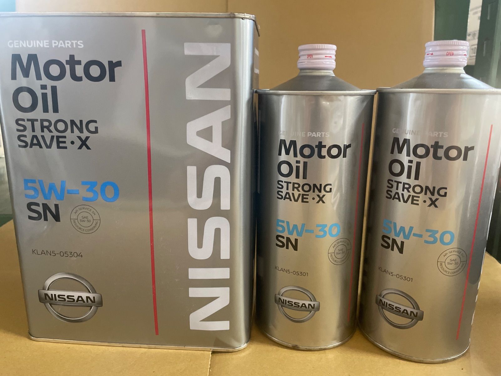 NISSAN 日産 純正 エンジンオイル SP ストロングセーブ X 0W-20 4L 缶
