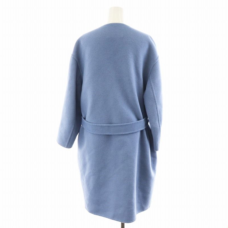 PRADA ウールロングコート ブルー