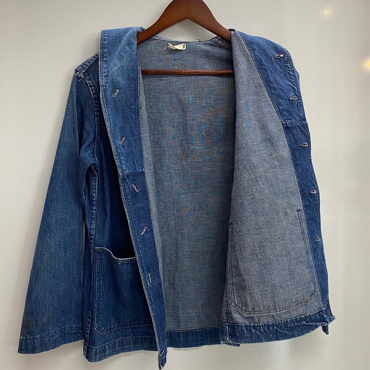 ヴィンテージ 40 s チェンジボタン ショール US.NAVY カバーオール ジャケット ブルー 201MT-4502 VB KANDAIZUMI_COM