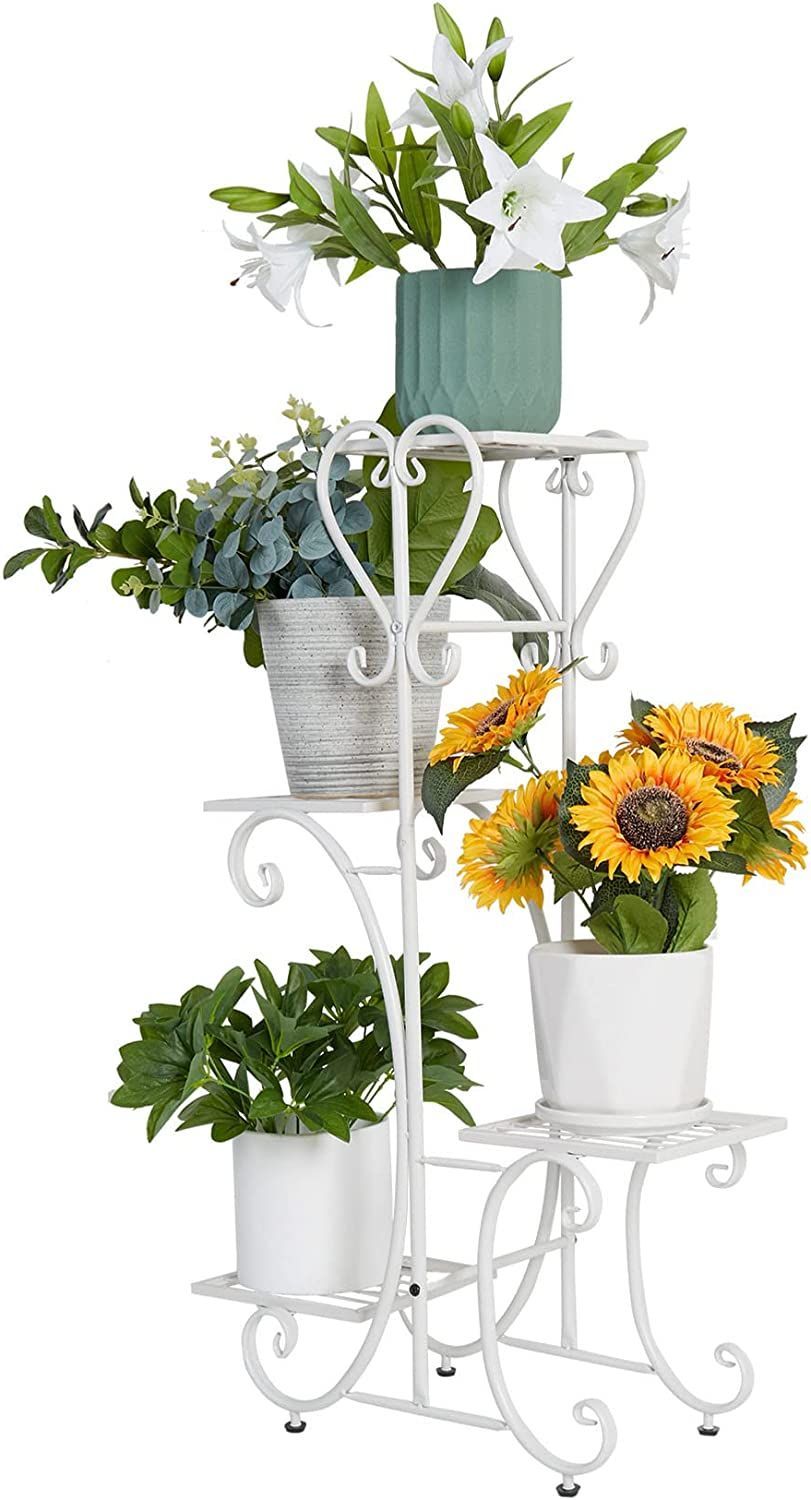 メルカリshops フラワースタンド アイアン 白 4段花台 高い ガーデニング棚 おしゃれ メルカリshops フラワースタンド アイアン 白 4段花台 高い ガーデニング棚 おしゃれ