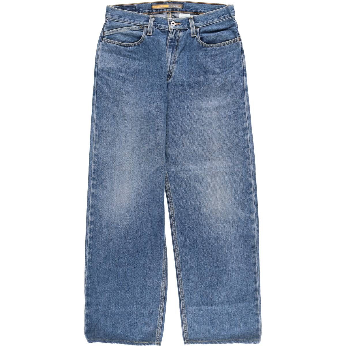 古着 00年代 リーバイス Levi's SILVER TAB シルバータブ LOW+LOOSE ロールーズ ストレートデニムパンツ メンズw32相当/evb010033