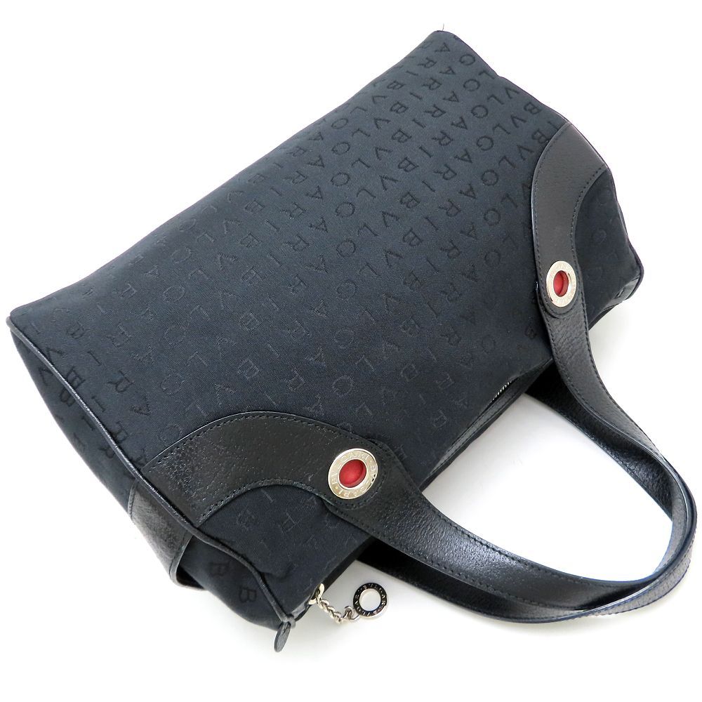 BVLGARI ブルガリ ハンドバッグ ミニボストン ロゴマニア キャンバスx  