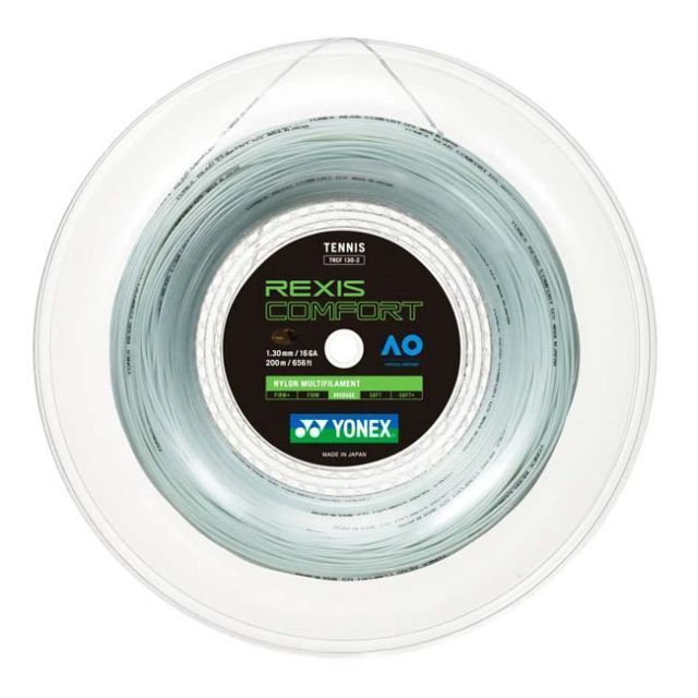 ヨネックス(YONEX) レクシス コンフォート 1.25mm／1.30mm 200Mロール 硬式テニス マルチフィラメントガット ※並行輸入品※ TRCF125／TRCF130-570 クールホワイト(0200499910)