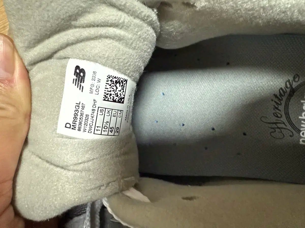 New Balance ニューバランス 993Made in USA グレー 290