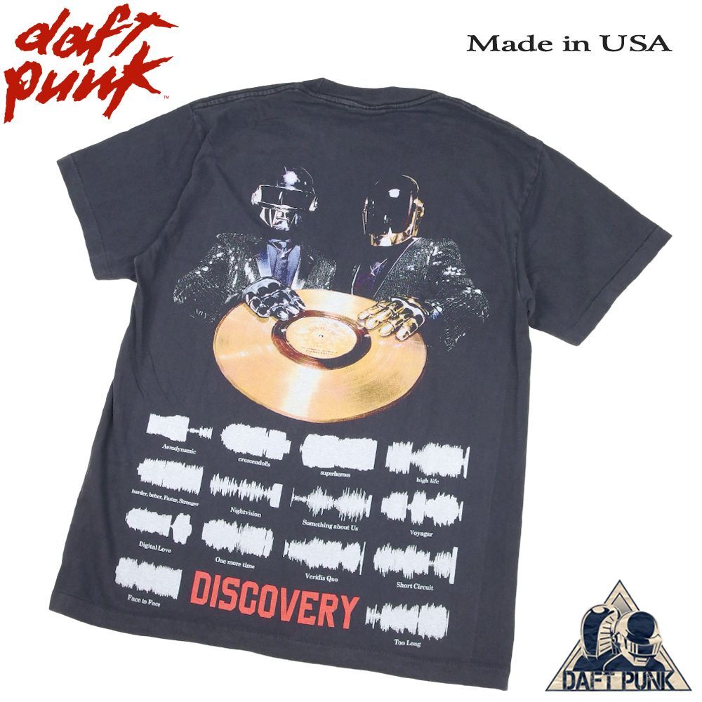 314 daf tpunk ダフトパンク Tシャツ DAFT PUNK ブラック Lサイズ