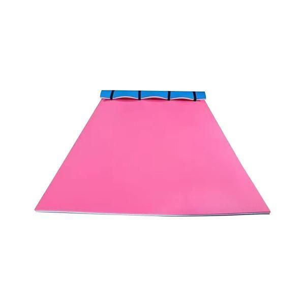 フローティングマット ウォータークッションパッド 3層 ランダム 270x90x3.3cm 水上で楽しんでリラクゼーション 軽量ウ