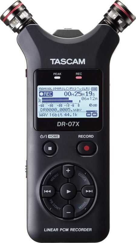 TASCAM タスカム DR-07X USB オーディオインターフェース搭載 ステレオ リニアPCMレコーダー ハンディレコーダー USBマイク Youtube ASMR 24bit 96kHzハイレ