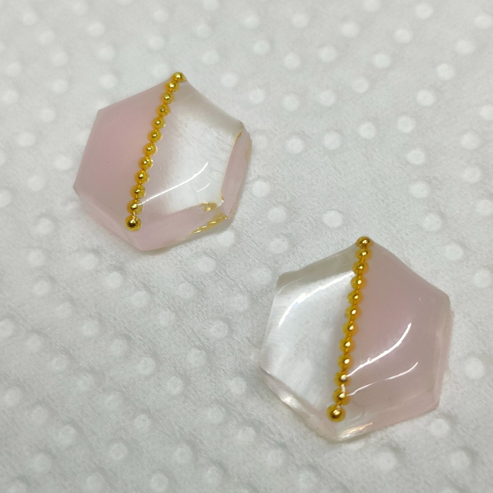 no.4287 ハンドメイド レジン ピアス イヤリング - ピアス