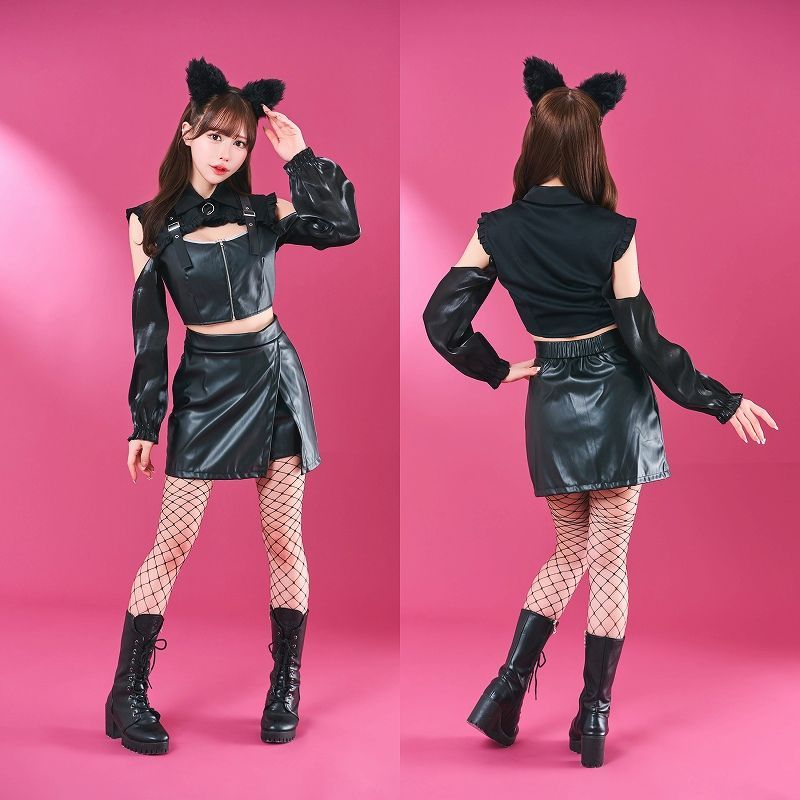 トッピングトップス ベルトキャット [黒猫 コスプレ ブラックキャット