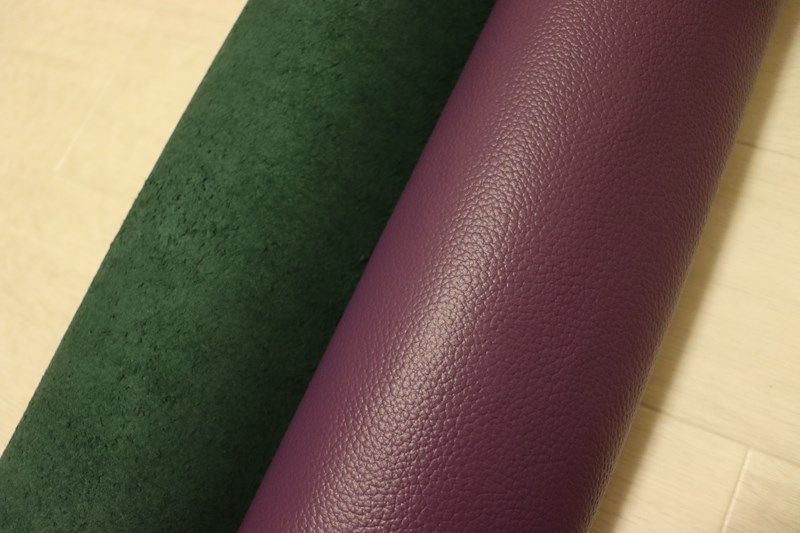 パープル 230ds クロム革 牛革 国産 レザー シボ型押し 半裁 一枚革 レザークラフト 革 皮 本革 diy 生地 材料