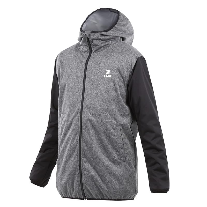 スタン stan サウナスーツ 黒色 上下 セット フルジップ Ｌ ブラック stan サウナスーツ メンズ レディース ダイエットウェア 男女兼用  上下セット［フルジップ］ サウナスーツ メンズ レディース 大きいサイズ フルジップ 上下 セット ダイエットウェア 洗濯可能 ... stan サウナスーツ　フルジップ　ブラック