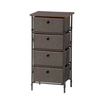 東谷 簡単組立チェスト4D ブラウン LFS-702BR