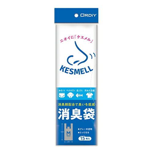 クーポン配布中-スーパー 対象 まとめ 事務用品 防災用品 簡易トイレ オルディ ＫＥＳＭＥＬＬ 消臭袋 Ｍ １５枚 ＨＤ KS-SHGYMT-15 ｸﾞﾚｰﾊﾝﾄｳﾒｲ 4972759532780 1冊 ×120セット