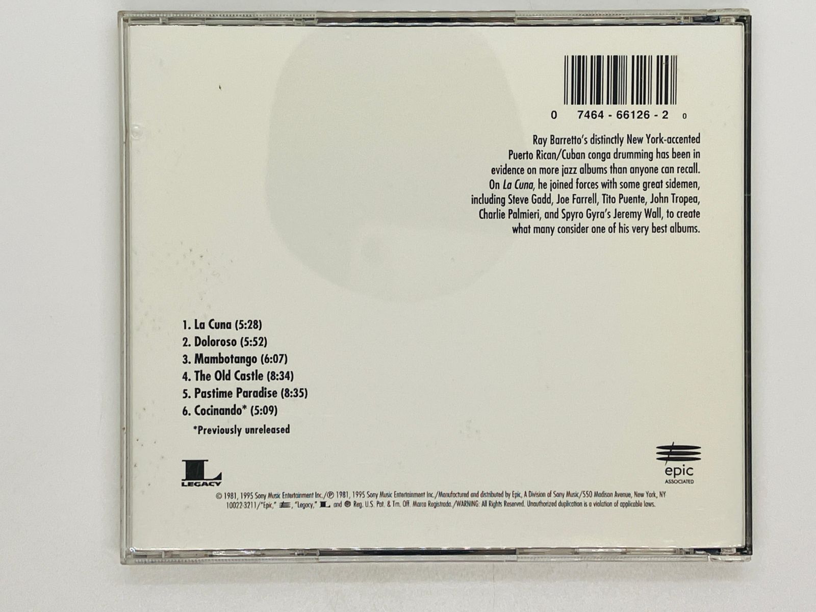 CD レイ・バレット Ray Barretto ラ・クーナ La Cuna / Joe Farrell