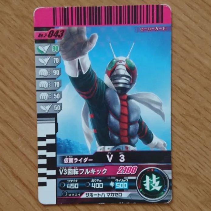 仮面ライダーバトル ガンバライド 仮面ライダー V3 【キラキラ