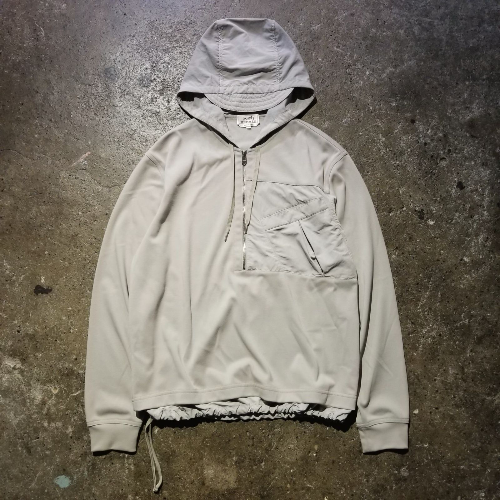 HERMES エルメス ハーフジップパーカー Mサイズ HERMES エルメス ハーフジップ パーカー M
