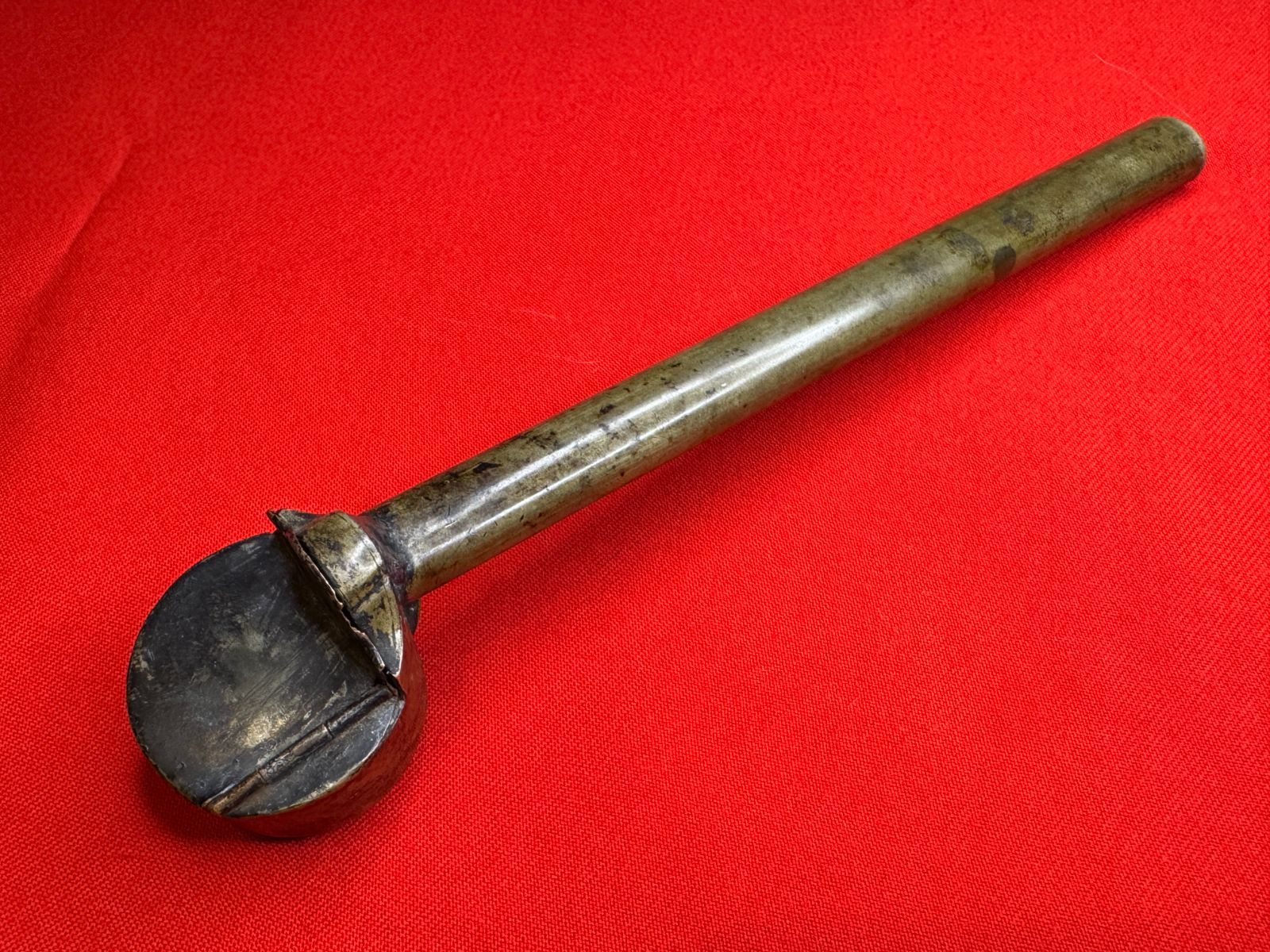 矢立 真鍮地 無銘 骨董 古美術 古道具 江戸時代 時代物