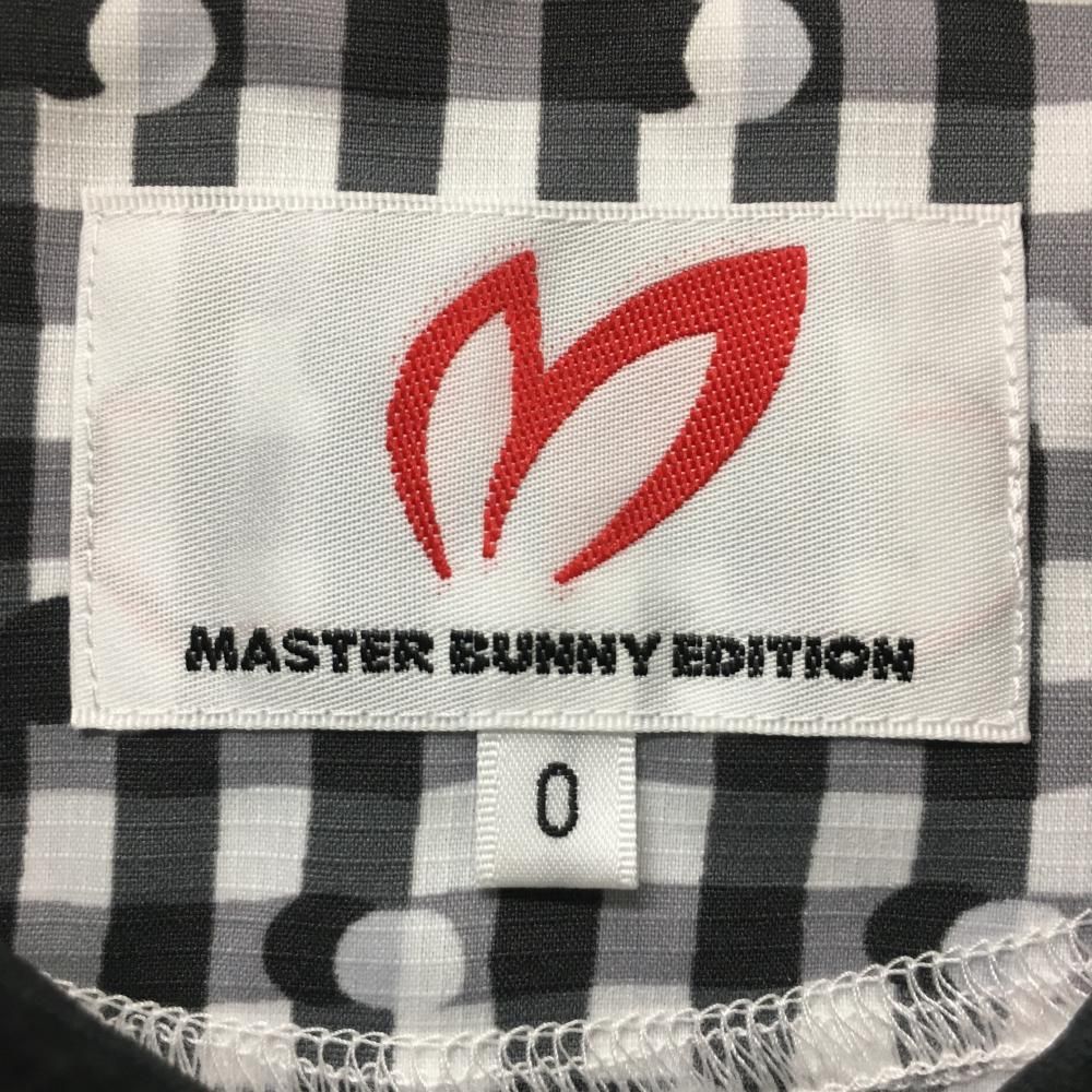 超美品】マスターバニー 半袖ポロシャツ 白×黒 チェック ドット