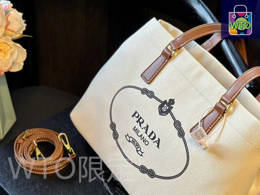 人気早い者勝ちです【PRADA 】ツバメ 花柄キャンバス 2way ショルダー