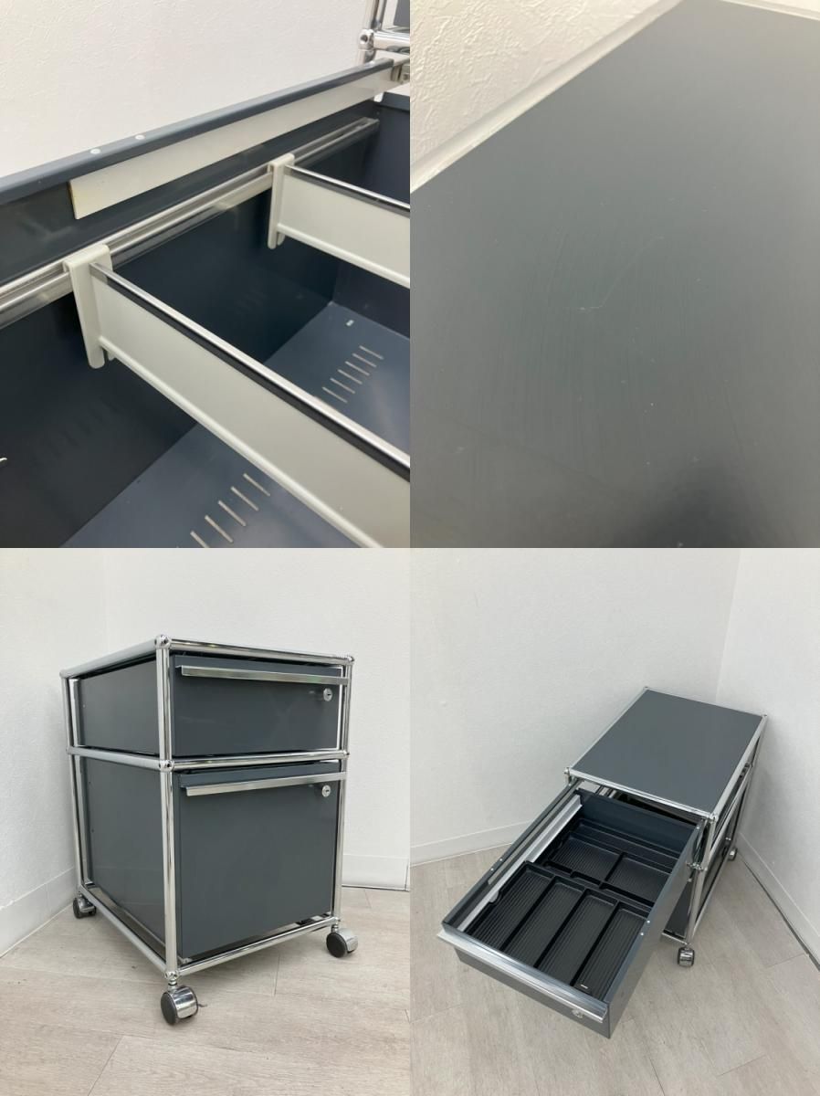 値下げ不可　usmハラー ロールボーイ　ブラック 中古品】USM ハラー ロールボーイシリーズ インワゴン ブラック