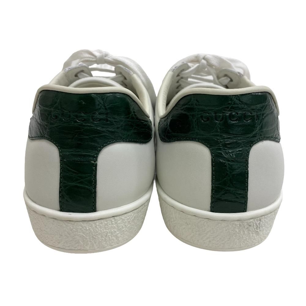 GUCCI/グッチ 386750 シェリーライン 靴 レザー スニーカー ホワイト