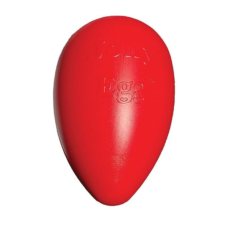 Jolly Pets 捕まらない丈夫なたまご型ボール The Jolly Egg ジョリー・エッグ (Lサイズ/30.48cm) レッド