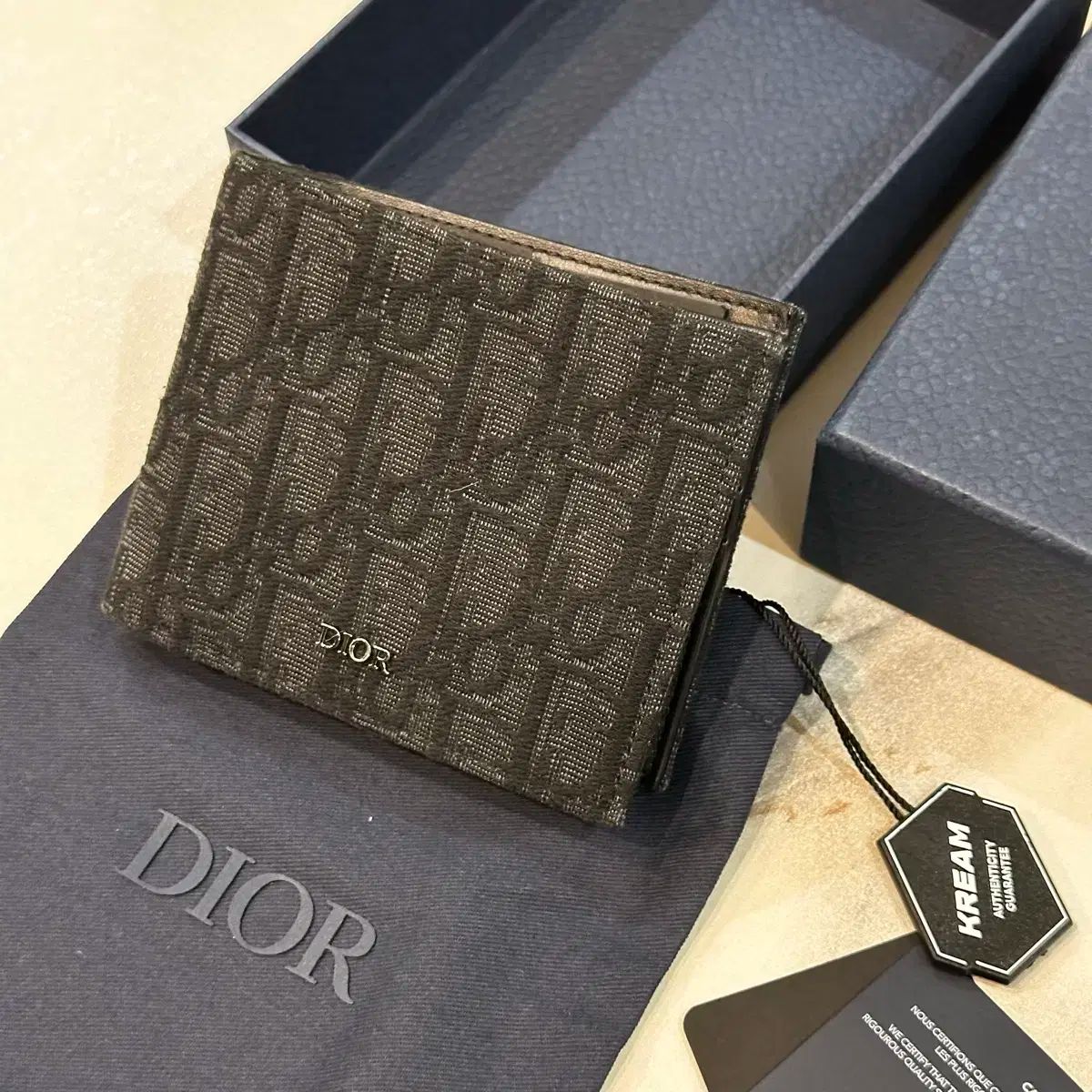 Dior(ディオール) オブリーク メンズ 二つ折り財布 - メルカリ