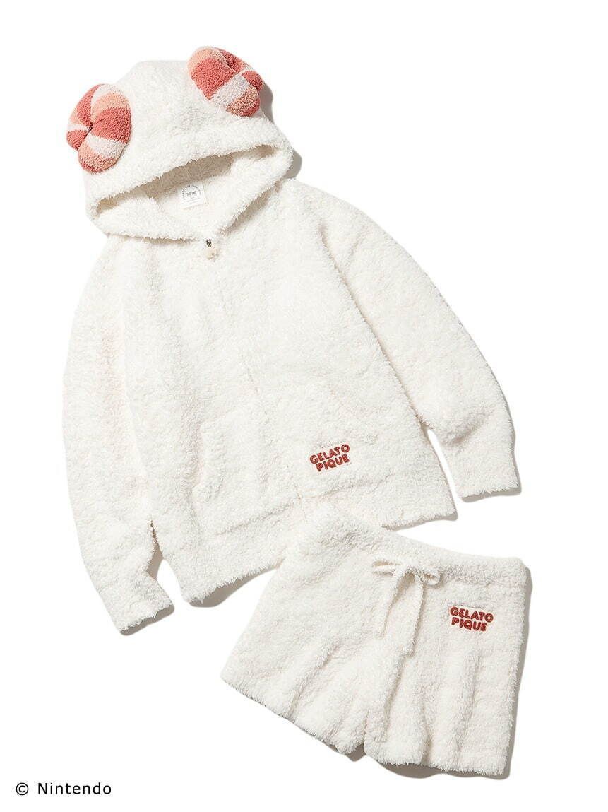 ジェラートピケ × あつまれどうぶつの森 ちゃちゃまる コラボ ルームウェア 上下セット Fサイズ ♥ あつ森 ジェラピケ