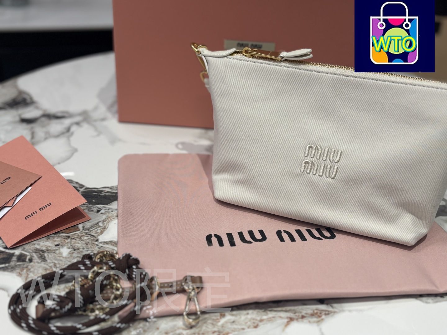 関税・送料込 MIU MIU chalk canvas バッグ 関税・送料込 MIU MIU chalk canvas バッグ
