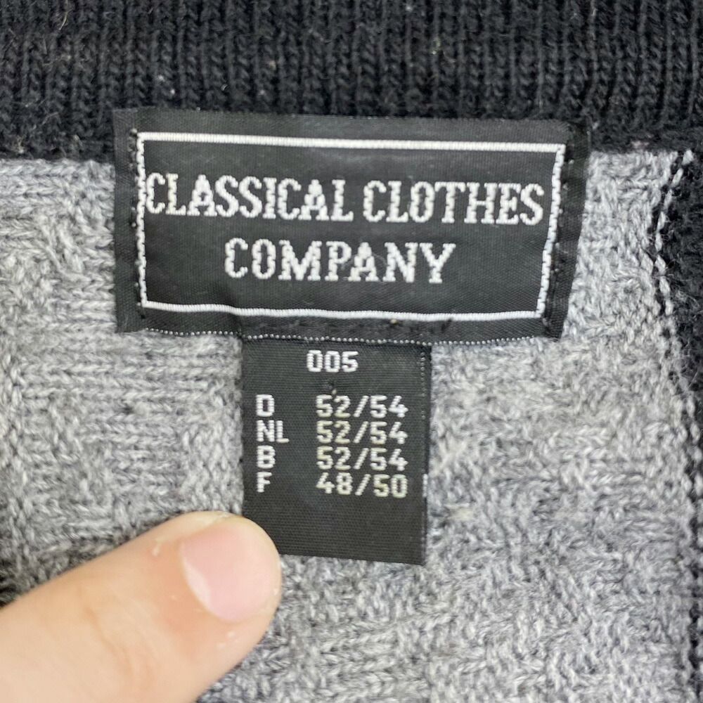 CLASSICAL CLOTHES COMPANY 総柄 3Dニット アクリル セーター ...
