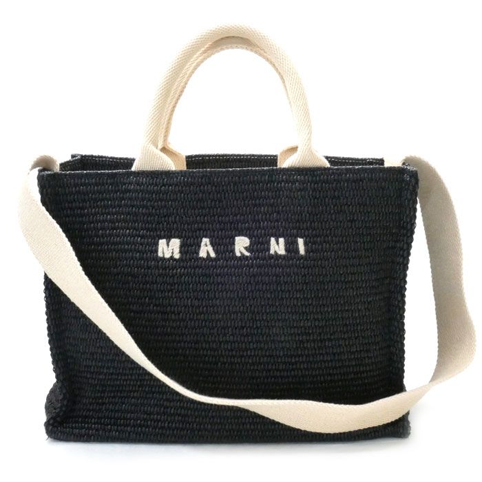 MARNI マルニ トートバッグスモール 2Wayショルダーバッグ ブラック