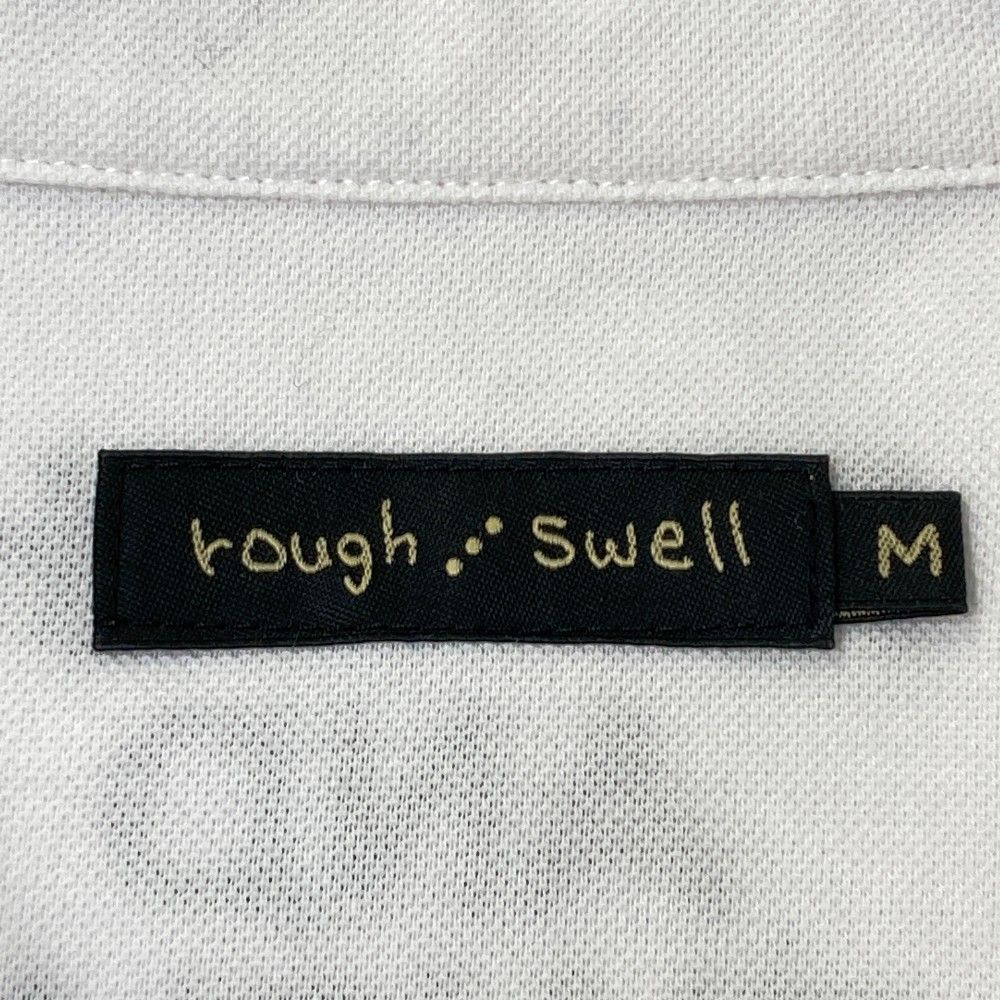 サイズ：M ROUGH&amp;SWELL ラフアンドスウェル  長袖シャツ ボタンダウン  ホワイト系 [240101441070] ゴルフウェア メンズ ストスト サイズ：M ROUGH&SWELL ラフアンドスウェル 長袖シャツ ボタン