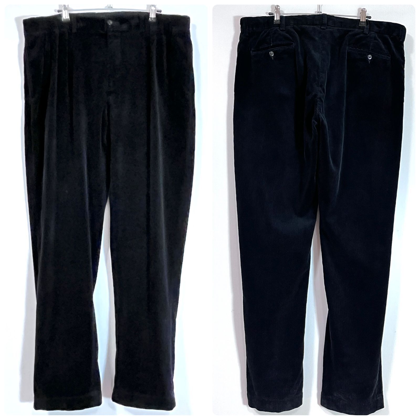 polo ralph lauren 90s 太軸 コーデュロイパンツ　ブラック POLO RALPH LAUREN - 90s USA製 ポロラルフローレン ヴィンテージ