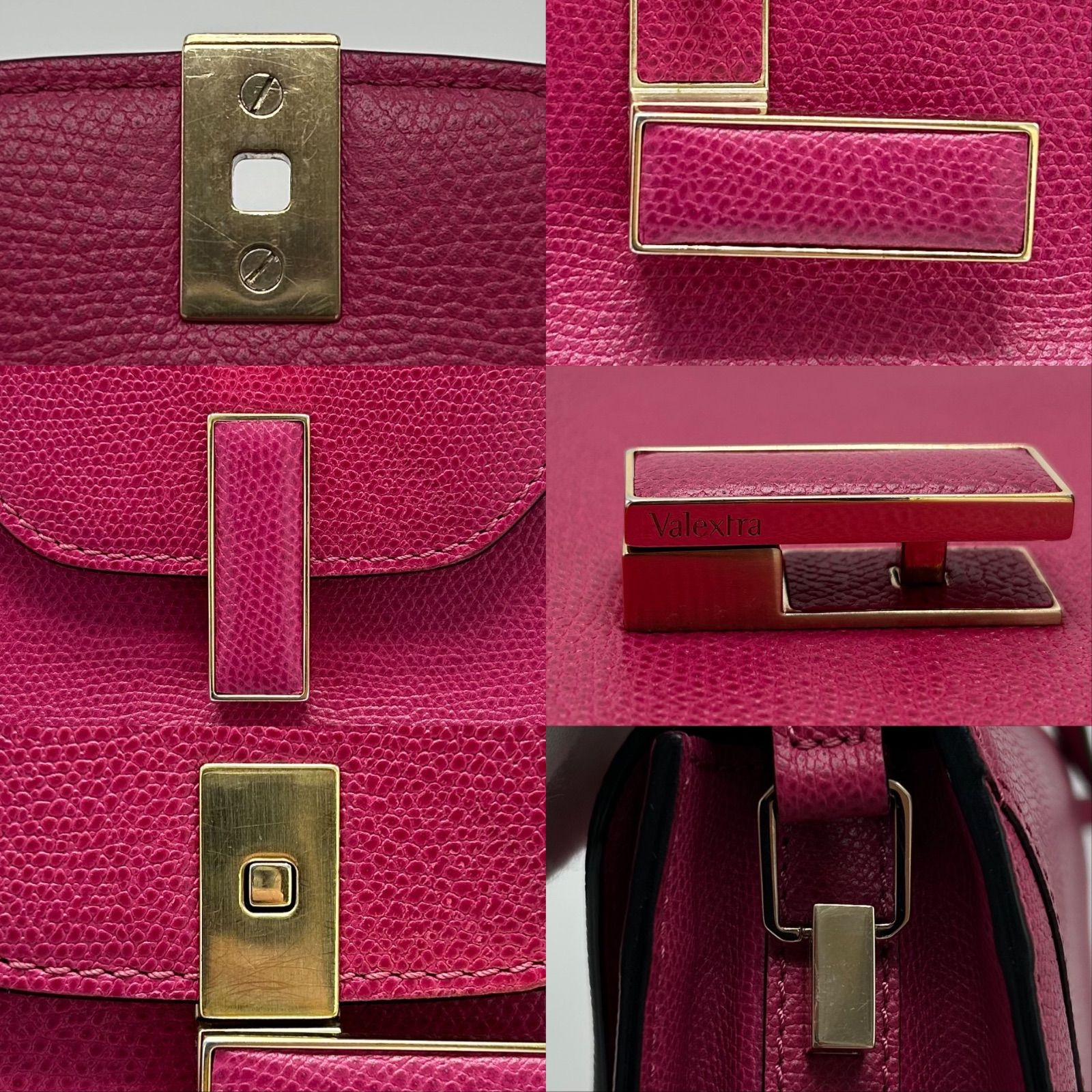 ◎ 極美品 Valextra ヴァレクストラ ミニ イジィデ ハンドバッグ 2WAY 