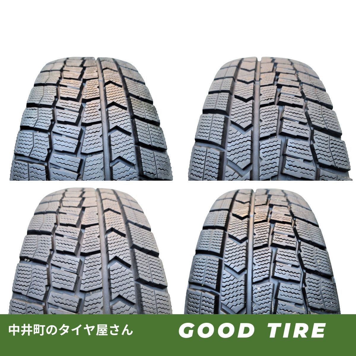 185|60R15 ダンロップ WINTER MAXX WM02 冬用 4本 2025年製 8.5分山 タイヤ アクア フィット シエンタ 6668