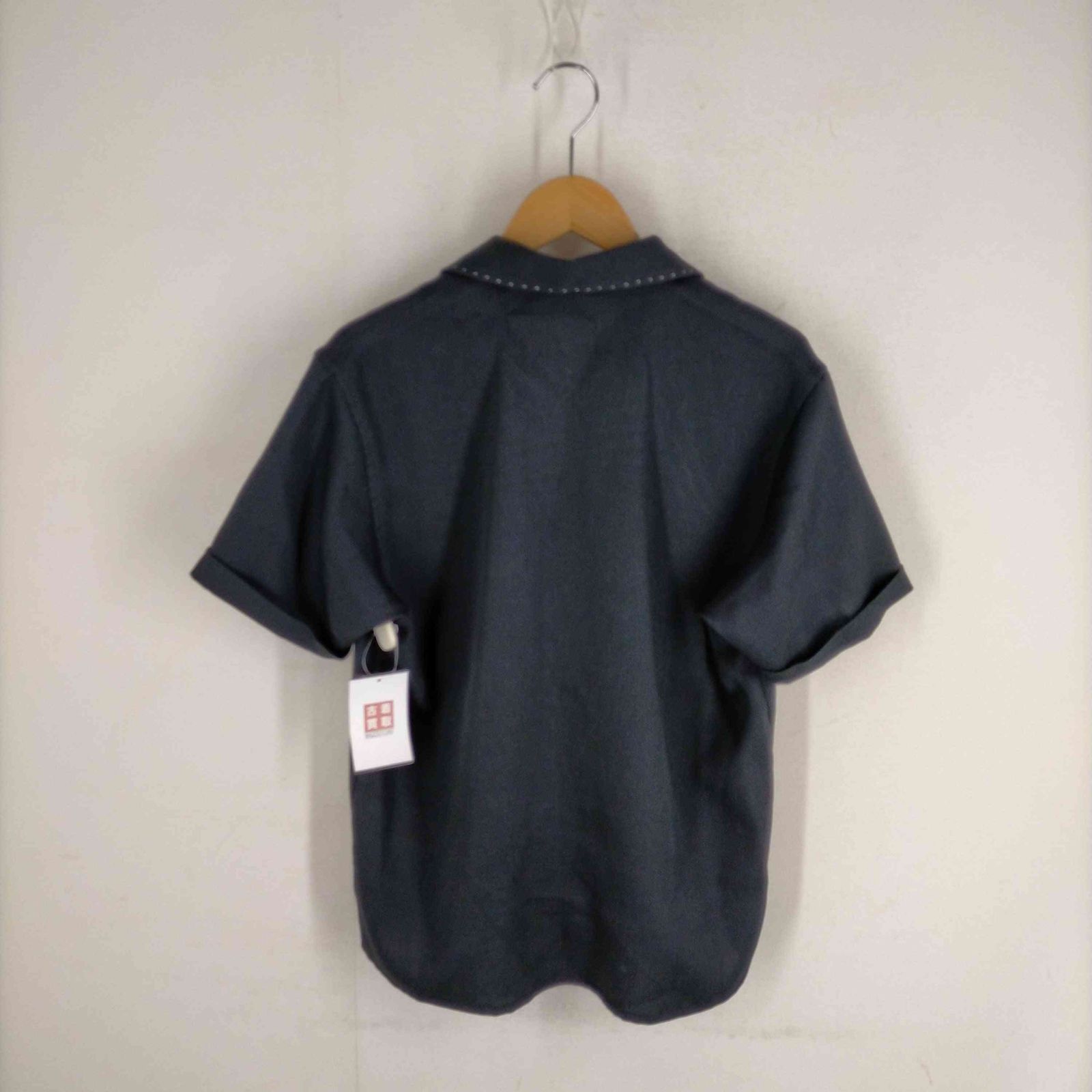 セカンドレイヤー second layer レーヨン混オープンカラー半袖シャツ