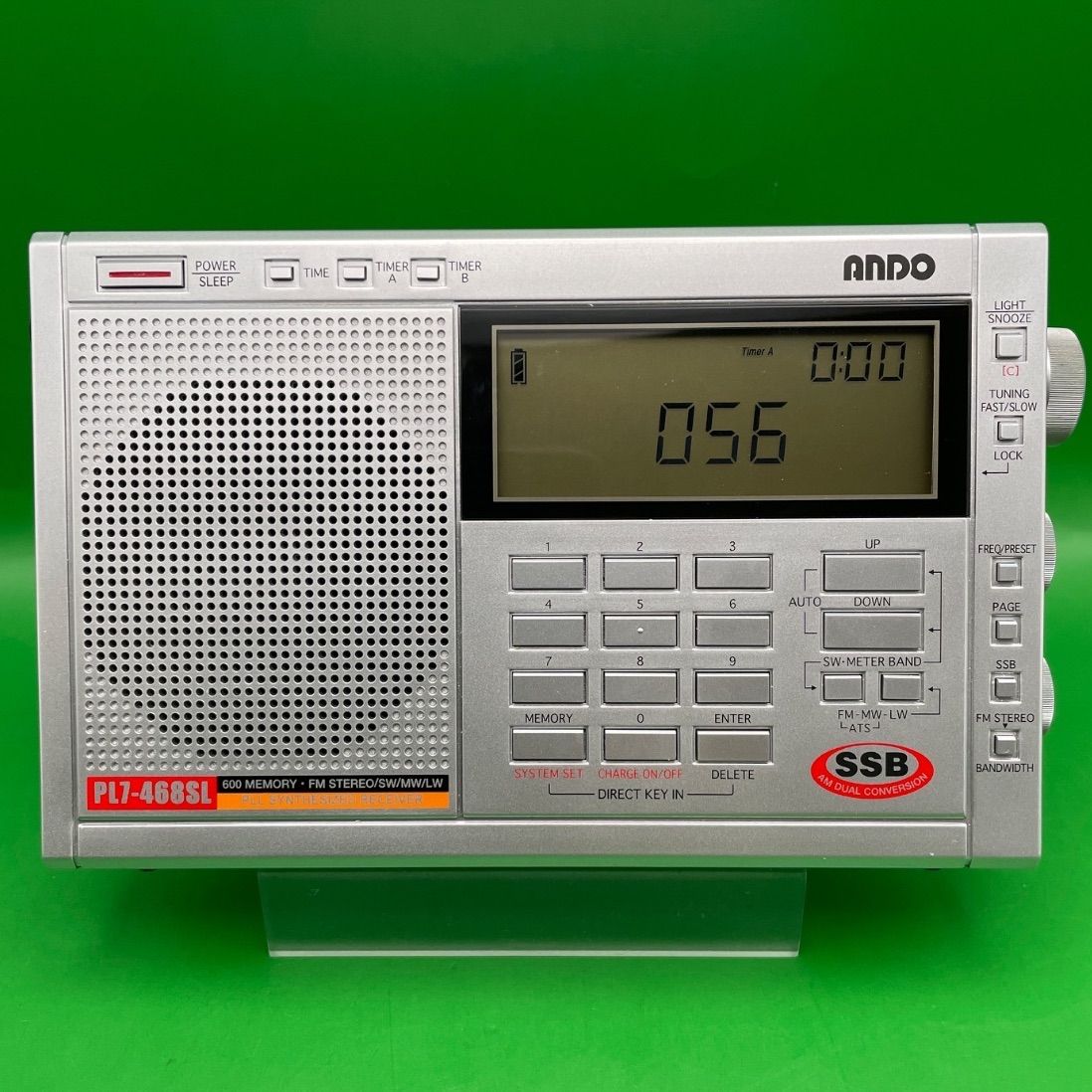 ANDO PL-468SL 動作品 取説あり ANDO PL-468SL 動作品 取説あり ANDO PLLシンセサイザーラジオ