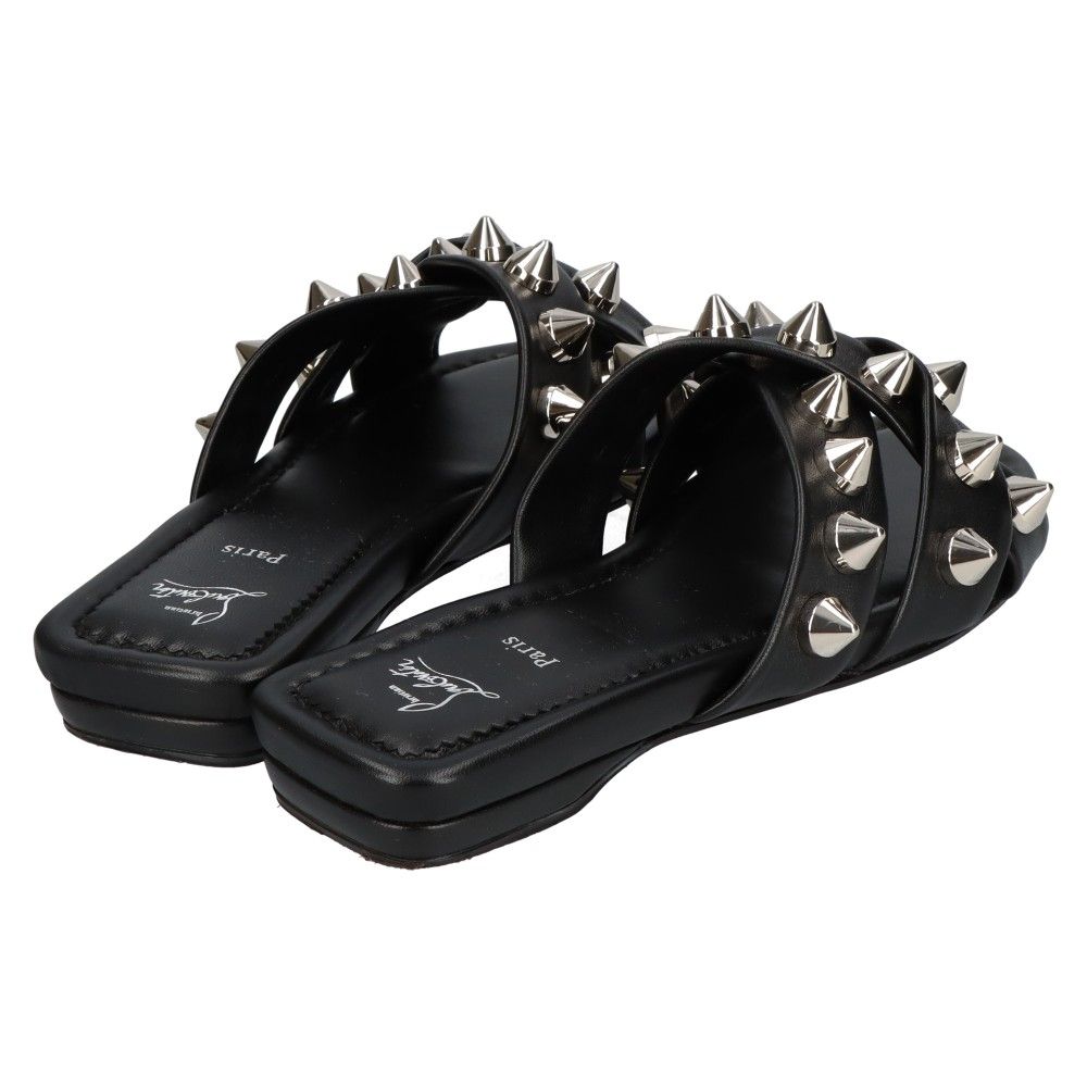 Christian Louboutin スパイクサンダル 黒 CHRISTIAN LOUBOUTIN (クリスチャンルブタン) ミス スパイク