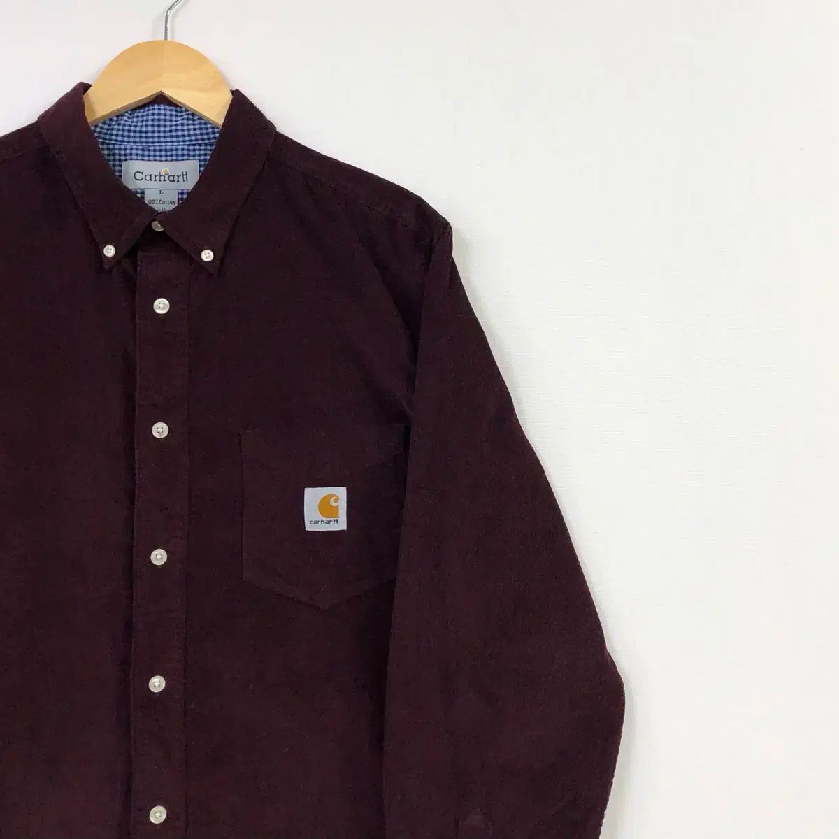 L Carhartt(カーハート) バーガンディー コーデュロイ シャツ