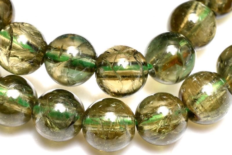 高品質 パープライト ブレスレット 約9.5mm  ② トップクォリティ]パープルレッドマイカブレスレット/パープル