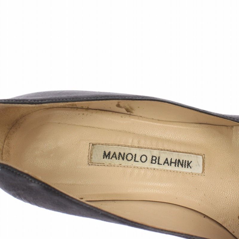 マノロブラニク MANOLO BLAHNIK パンプス スエード ポインテッド