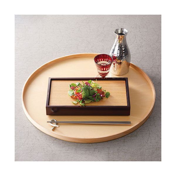 ヤマコー 用美 業務用 木製わっぱ丸トレイ クリアー φ38 yamaco17293