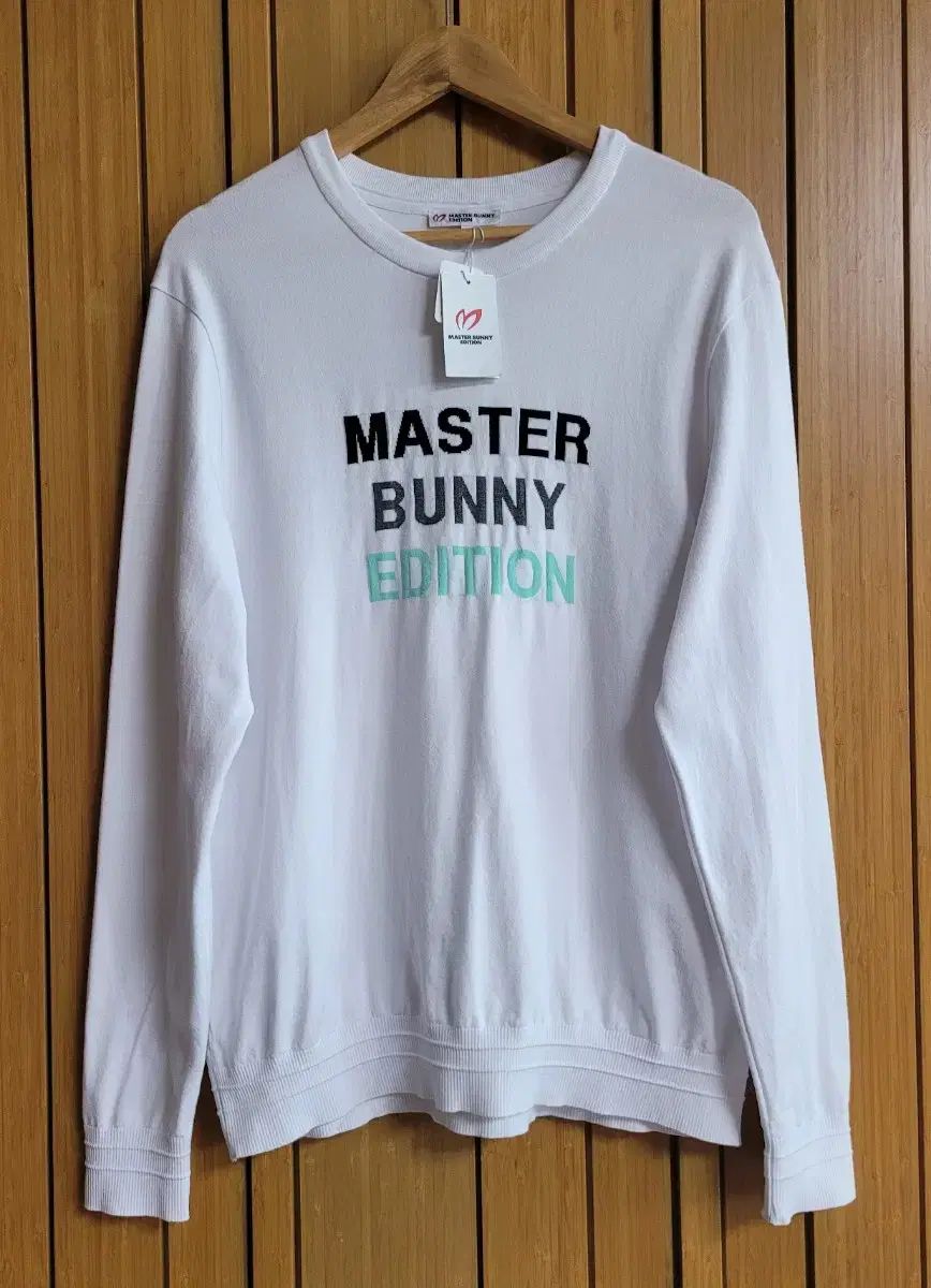 masterbunnyedition マスターバニーエディション メンズ カラー ロゴ ウーブン ニット