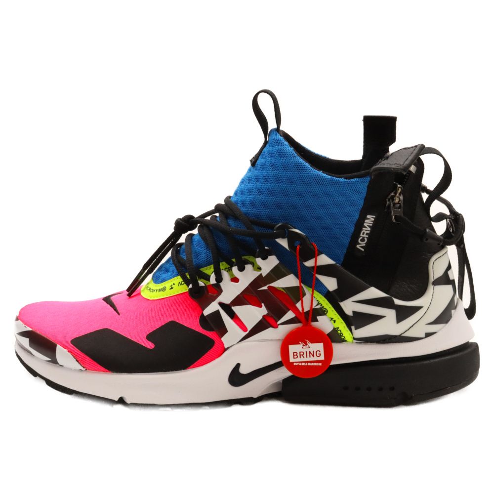 NIKE (ナイキ) ×ACRONYM AIR PRESTO MID AH7832-600 アクロニウム エアプレスト ミッドカットスニーカー US9/ 27cm マルチ - メルカリ