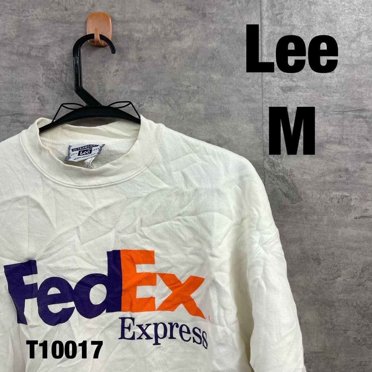 Lee Fed EX ULTRA WEIGHT HEAVY ホワイト 企業ロゴ トレーナー