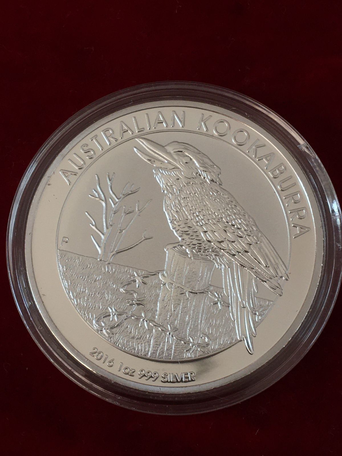 2016年オーストラリアエリザベスⅡ1oz カワセミ 記念銀貨コイン